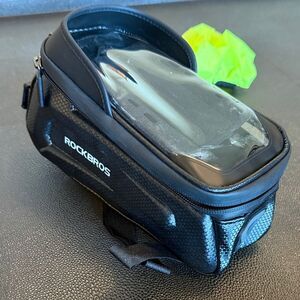 Rockbros Waterproof Black Bike Frame Bag Top front Road- MTB